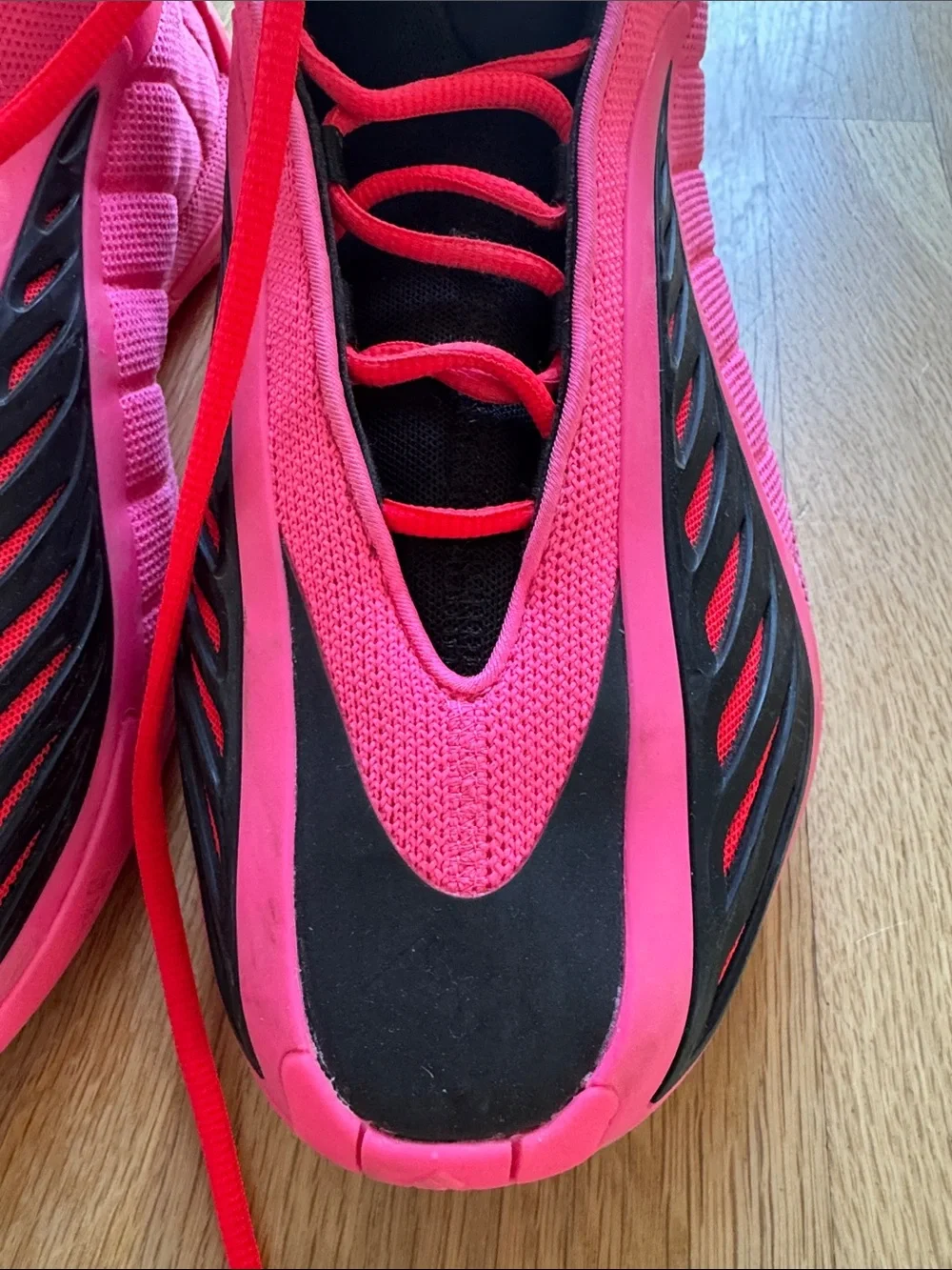 adidas Anthony Edwards 2 (AE 2) Lucid Pink / Core Black / Lucid Red 13